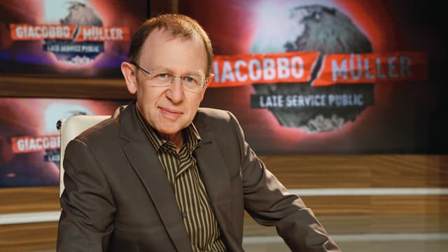Viktor Giacobbo im Porträt. Viktor Giacobbo im Porträt.