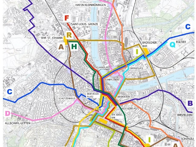 Tramnetzplan Tramnetzplan