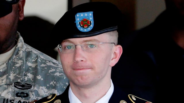 Nahaufnahme von Bradley Manning