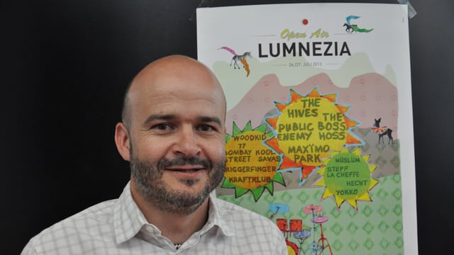 Norbert Cavegn, il president dal comité d'organisaziun da l'Open Air Lumnezia. Norbert Cavegn, il president dal comité d'organisaziun da l'Open Air Lumnezia.