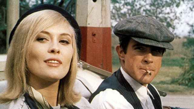Faye Dunaway & Warren Beatty im Auto Faye Dunaway & Warren Beatty im Auto