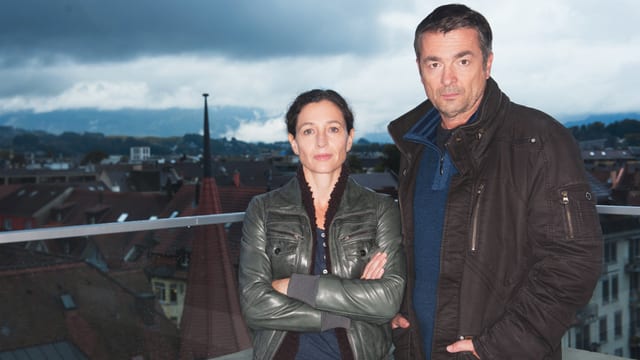 Delia Mayer als Kommissarin Liz Ritschard, Stefan Gubser als Kommissar Reto Flückiger. Delia Mayer als Kommissarin Liz Ritschard, Stefan Gubser als Kommissar Reto Flückiger.