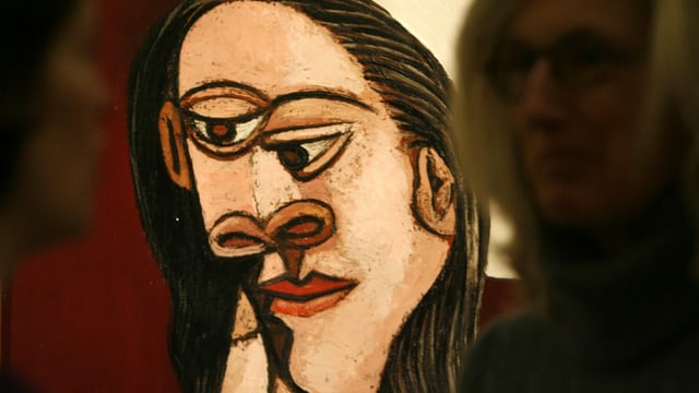 Abstraktes Portrait-Bildniss einer Frau Abstraktes Portrait-Bildniss einer Frau