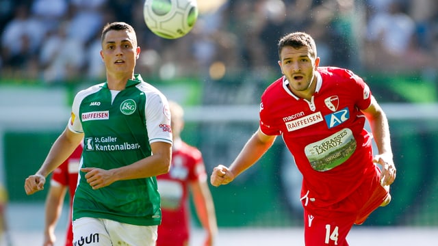 Sierro (St. Gallen) und Grgic (Sion). Sierro (St. Gallen) und Grgic (Sion).