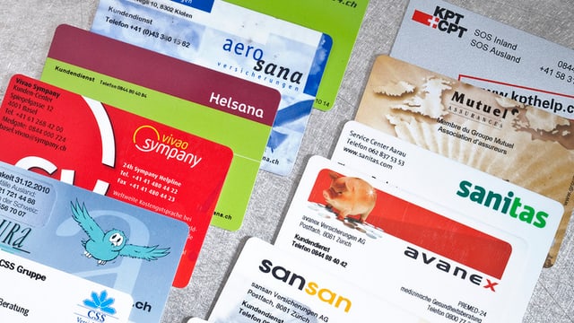 Karten verschiedener Krankenkassen Karten verschiedener Krankenkassen