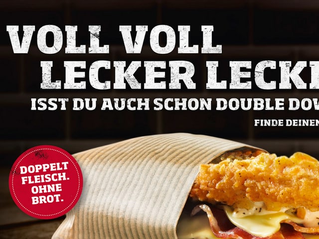 KFC Werbeplakat KFC Werbeplakat