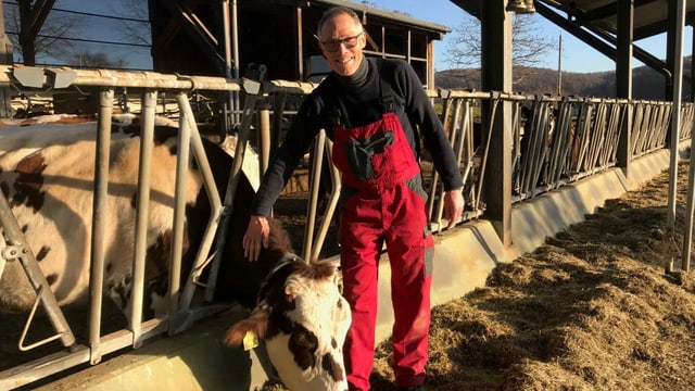 Bauer mit Kuh Bauer mit Kuh