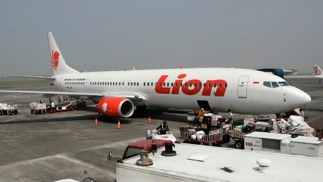 Lion-Air-Maschine in einer Archivaufnahme. Lion-Air-Maschine in einer Archivaufnahme.