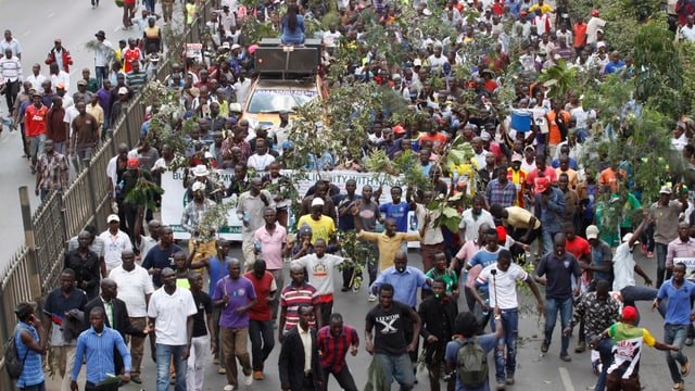 Demonstrationen in Kenia Demonstrationen in Kenia