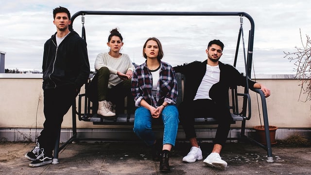 Die Haus-Clique von «Nr. 47»: Dominic, Sophie, Eveline und Kuzey (von links). Die Haus-Clique von «Nr. 47»: Dominic, Sophie, Eveline und Kuzey (von links).
