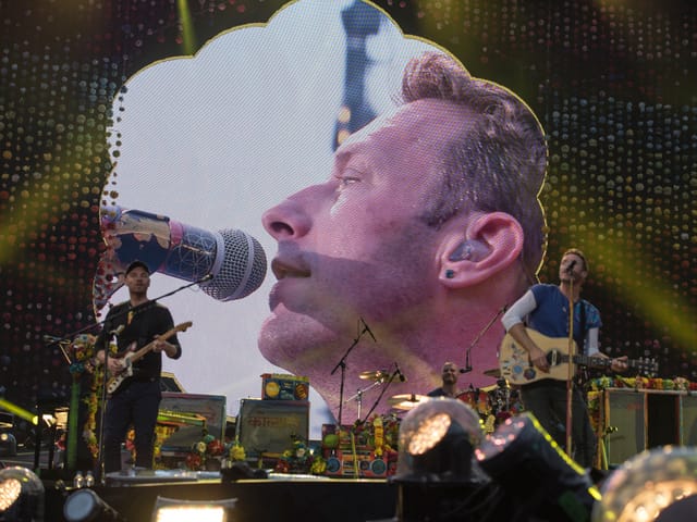 Coldplay live im Letzigrund.
