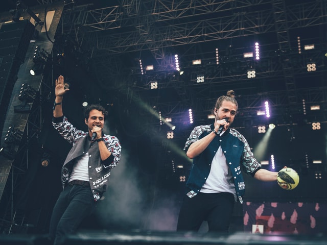 Luc und Lo während ihrem Auftritt am Openair Frauenfelder. Luc und Lo während ihrem Auftritt am Openair Frauenfelder.