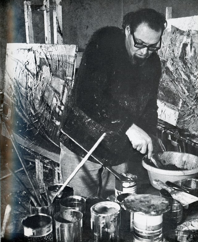 Jacques Guidon in ses atelier Jacques Guidon in ses atelier