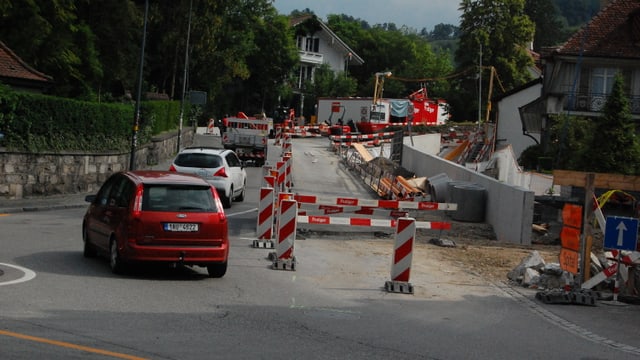 Baustelle mit Autos. Baustelle mit Autos.