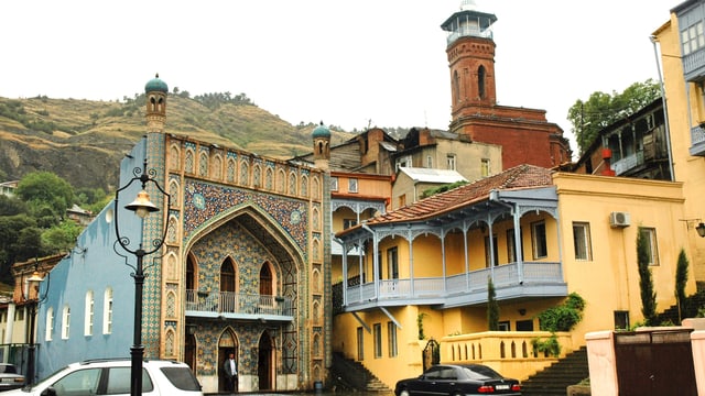 Aussenansicht der Moschee. Aussenansicht der Moschee.