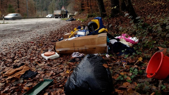 Illegal entsorgter Abfall: Der Kanton Aargau prüft Massnahmen. Illegal entsorgter Abfall: Der Kanton Aargau prüft Massnahmen.