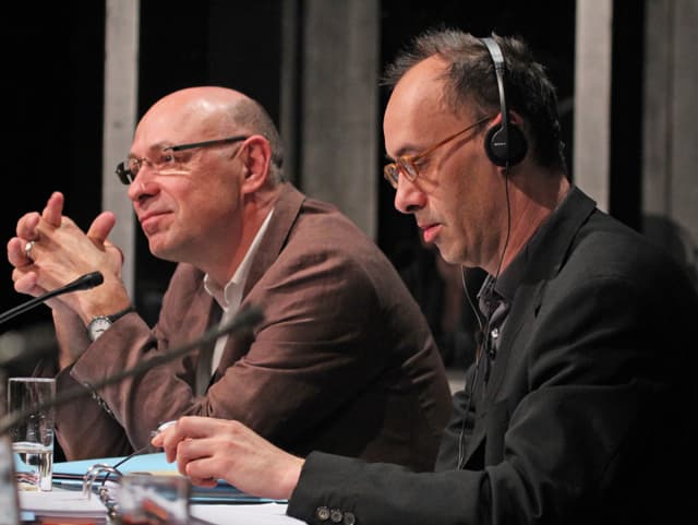 Marc Spescha und Robert Misik Marc Spescha und Robert Misik