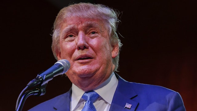 Porträt von Donald Trump. Porträt von Donald Trump.