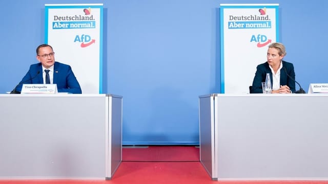 Weidel und Chrupalla führen die AfD in den Wahlkampf
