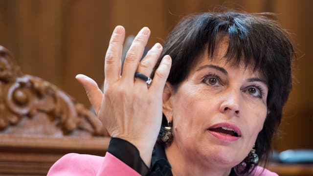 Cussegliera federala Doris Leuthard. Cussegliera federala Doris Leuthard.
