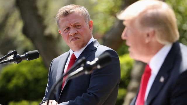 König Abdullah und Trump König Abdullah und Trump