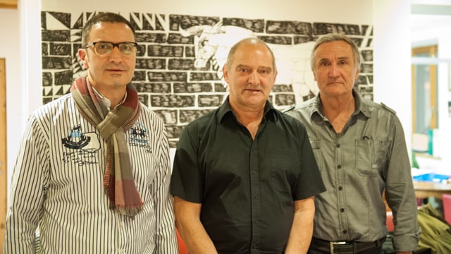 Giusep Caduff, Ignaz Derungs e Kurt Frei (da sanester Giusep Caduff, Ignaz Derungs e Kurt Frei (da sanester