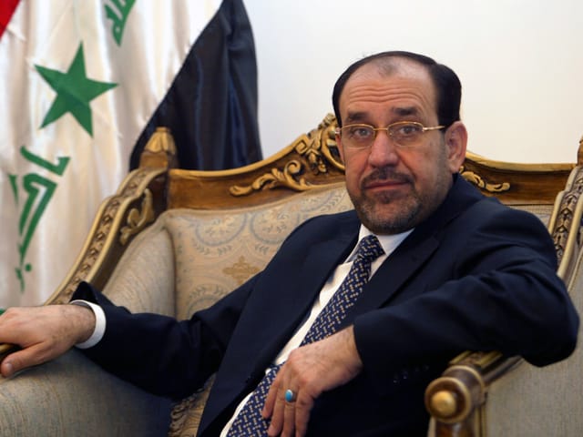 Porträt von Nuri al-Maliki. Porträt von Nuri al-Maliki.
