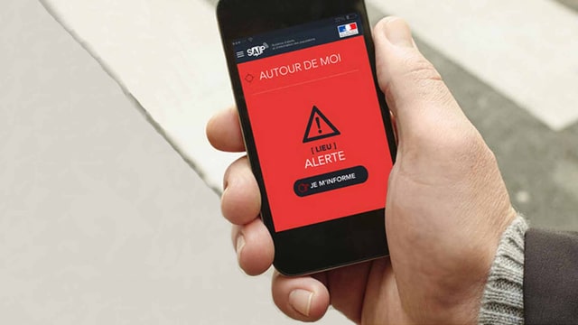 Ein Handy mit der App. Ein Handy mit der App.