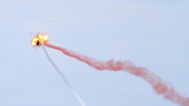 Gezielter Abschuss eine Rakete. Gezielter Abschuss eine Rakete.