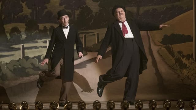 Dick und Doof, tanzend. Dick und Doof, tanzend.