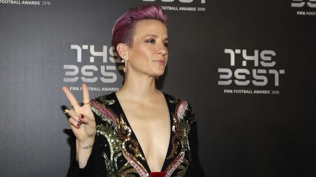 Purtret da Megan Rapinoe. Purtret da Megan Rapinoe.