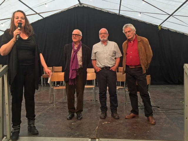 Da sanester: Christian Joos, Johann Clopath e Peter Michael. Da sanester: Christian Joos, Johann Clopath e Peter Michael.
