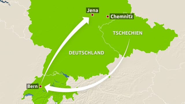 Der Weg der Tatwaffe zum NSU führte über die Schweiz. Der Weg der Tatwaffe zum NSU führte über die Schweiz.