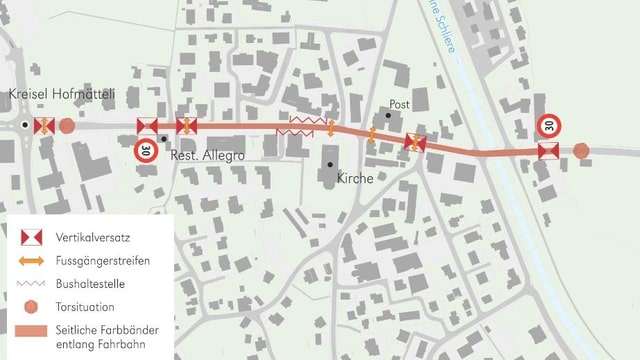 Eine grafische Darstellung eines Dorf-Ausschnittes. Eine grafische Darstellung eines Dorf-Ausschnittes.