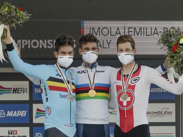 Stefan Küng, Filippo Ganna, Wout van Aert Stefan Küng, Filippo Ganna, Wout van Aert