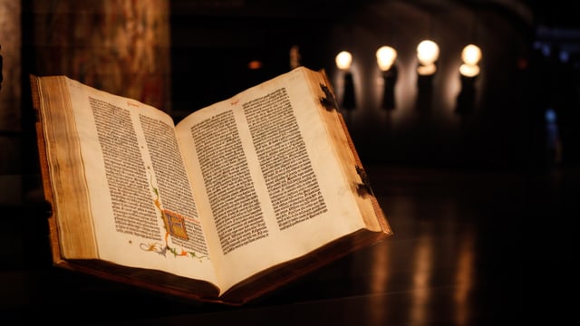 Die Gutenberg-Bibel in der Fondation Bodmer Die Gutenberg-Bibel in der Fondation Bodmer