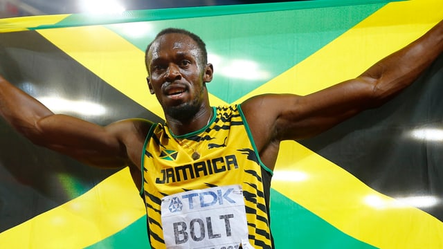 Bolt mit Jamaica Flagge Bolt mit Jamaica Flagge