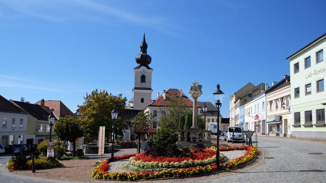 Dorfplatz in Heidenreichstein Dorfplatz in Heidenreichstein