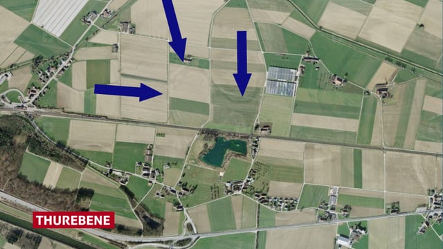 Luftbild der Thurebene mit feinen Strukturen. Luftbild der Thurebene mit feinen Strukturen.