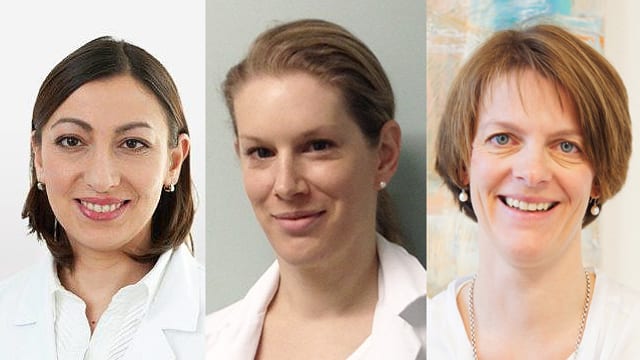 Porträtaufnahmen von Theresia Kirchgraber, Stephanie Riedmüller und Monja Schulz Porträtaufnahmen von Theresia Kirchgraber, Stephanie Riedmüller und Monja Schulz