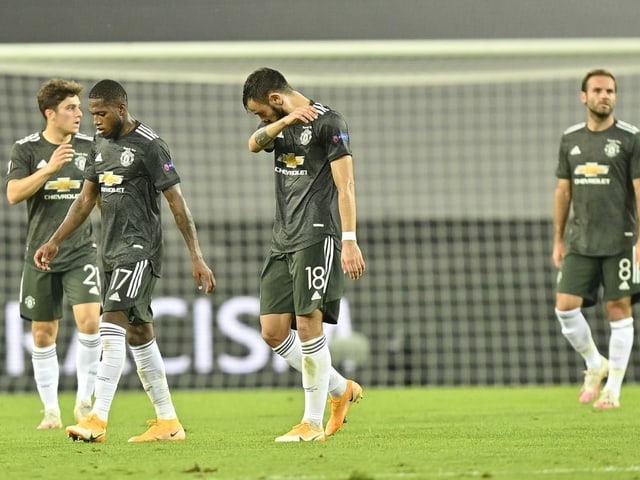 Enttäuschte ManUnited-Spieler Enttäuschte ManUnited-Spieler