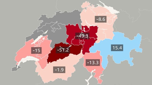 Karte mit Prozentzahlen Karte mit Prozentzahlen