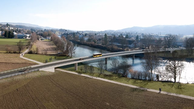 Visualisierung der neuen Reussbrücke Visualisierung der neuen Reussbrücke