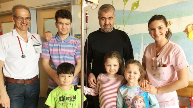 Der kleine Mohammad und seine Zwillingsschwestern brauchen jeden Monat eine Bluttransfusion. Sie kamen schwer krank in die Schweiz. Der kleine Mohammad und seine Zwillingsschwestern brauchen jeden Monat eine Bluttransfusion. Sie kamen schwer krank in die Schweiz.
