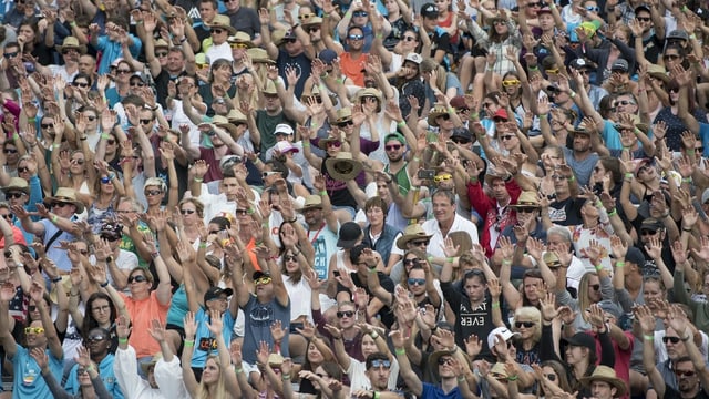 Beachvolleyball-Fans Beachvolleyball-Fans