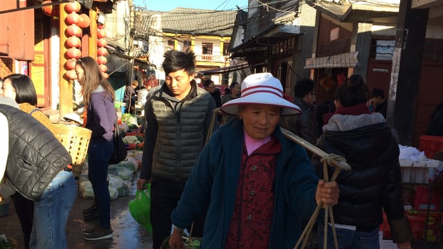 Auf einem Markt in Dali. Auf einem Markt in Dali.