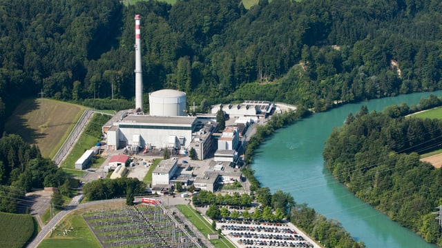 AKW Mühleberg aus der Vogelperspektive AKW Mühleberg aus der Vogelperspektive