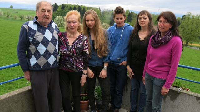 Foto der Familie Bucher. Foto der Familie Bucher.