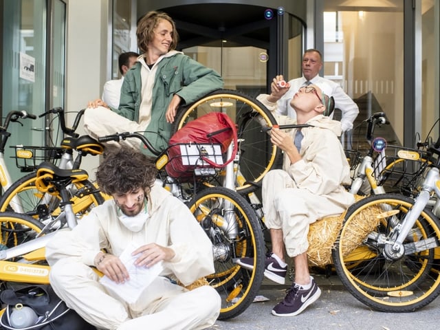 Aktivisten in Z&uuml;rich.