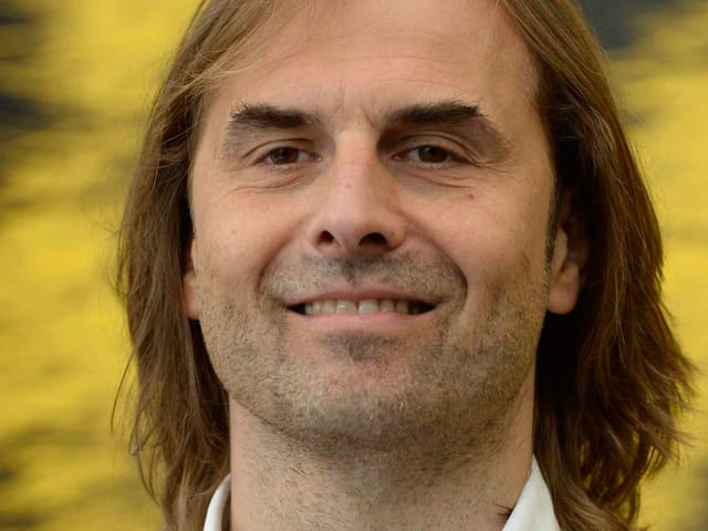 Nahaufnahme des Filmemachers Thomas Imbach. Nahaufnahme des Filmemachers Thomas Imbach.